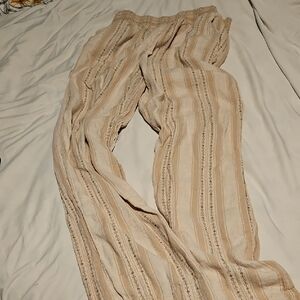 Briggs New York Cream Wide Leg Pants